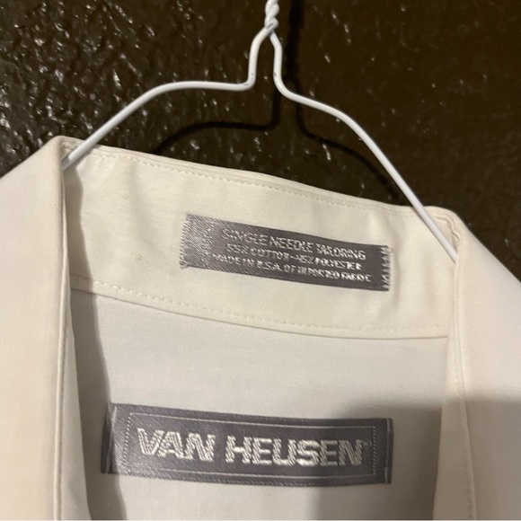 White Button Down Long Sleeve Business / Suit Shirt, Size 16 34-35, Has Pocket - Picture 5 of 5